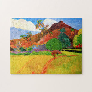 Gauguin Mountains in Tahiti Puzzle