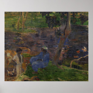 Gauguin - On Shore Of Lake At Martinique 1887 Poster
