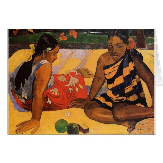 Gauguin Polynésie Française Tahiti Femmes Peinture (Devant horizontal)