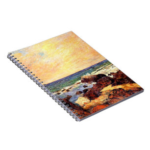 Gauguin - Rocks and Sea, 1886, painting Notebook