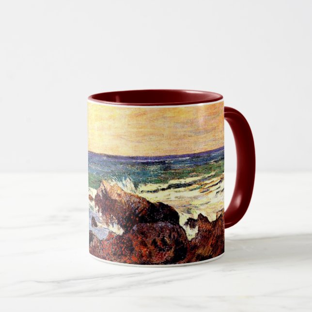 Gauguin - Rocks and Sea, Mug (Front Right)