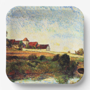 Gauguin - The Farm in Grue, Paper Plate