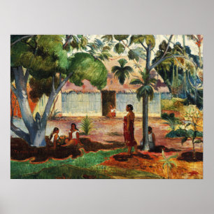 Gauguin The Large Tree Te raau rahi Art Poster