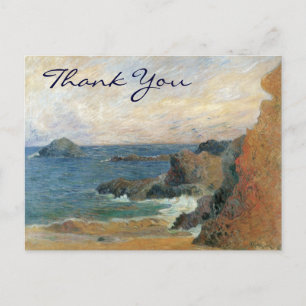 Gauguin's Rocky Coast Postcard