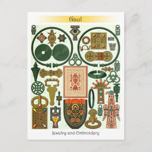 Gaul - Jewellery and  Embroidery Postcard
