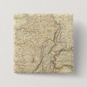 Gaul, Northern Italy, Germania 2 Inch Square Button