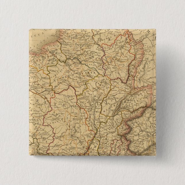 Gaule 2 Inch Square Button (Front)