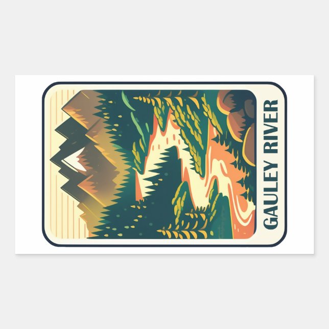 Gauley River West Virginia Colours Sticker (Front)