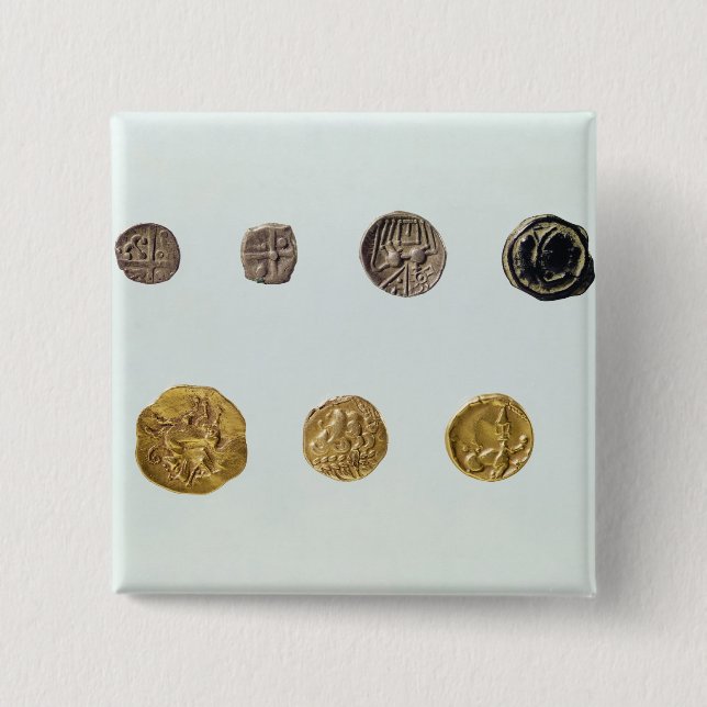 Gaulish coins, c.750-0 BC 2 Inch Square Button (Front)
