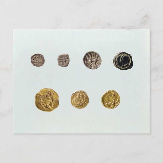 Gaulish coins, c.750-0 BC Postcard (Front)