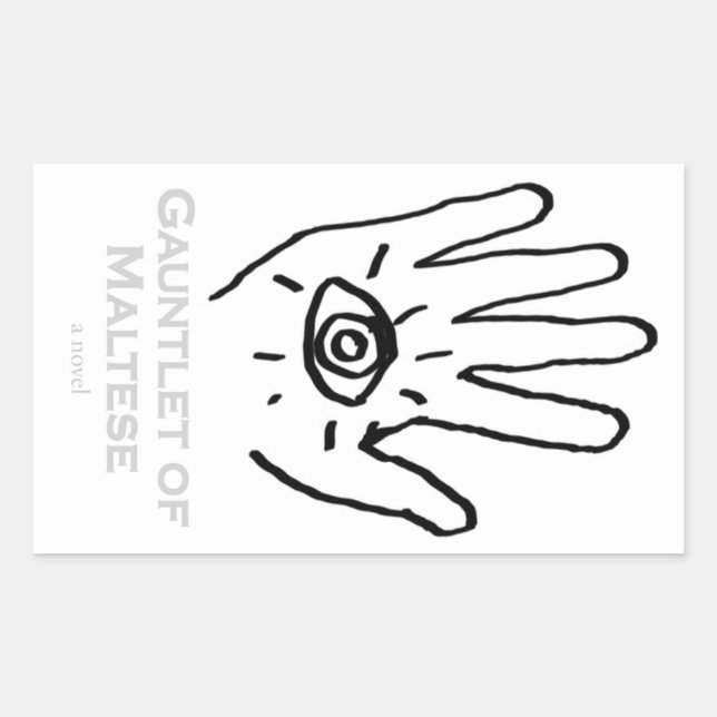 Gauntlet of Maltese Sticker. Sticker (Front)