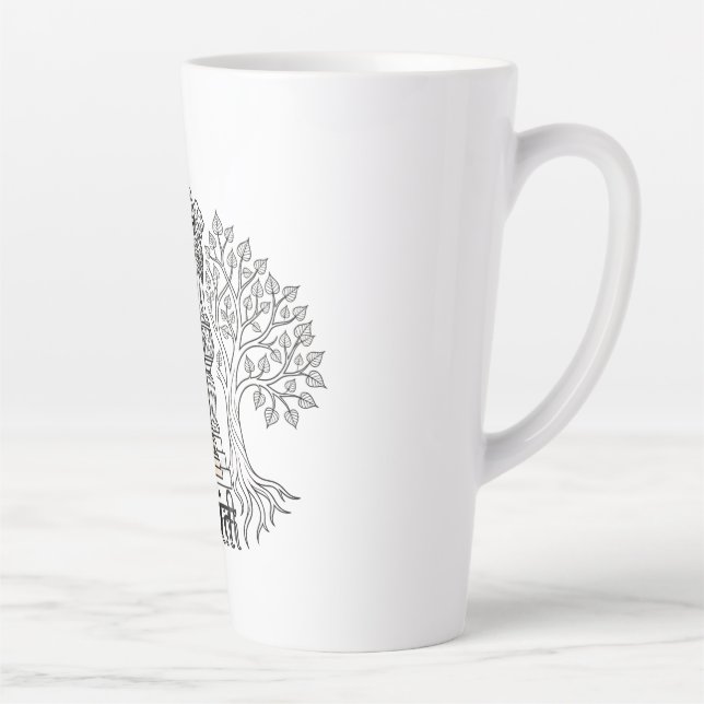 Gautam Buddh Dhamma Meditation Ceramic Mug | Peace (Right)