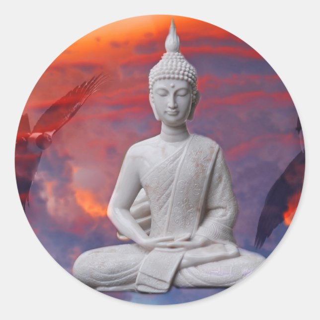 Gautama Siddhartha Buddha Classic Round Sticker (Front)