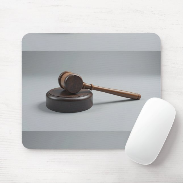 Gavel and Block Mouse Pad (With Mouse)