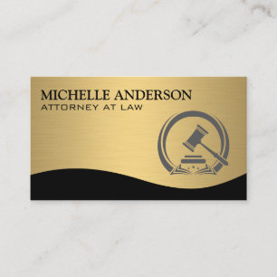 Gavel   Law and Order   Justice Business Card