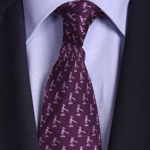 Gavel Pattern Attorney Tie