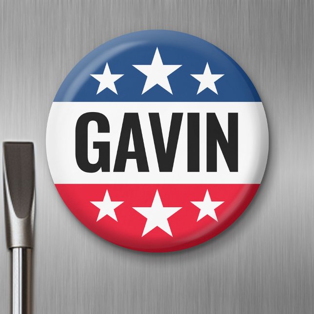 Gavin Newsom Campaign - Vintage Ike Design Magnet (Custom Magnet)
