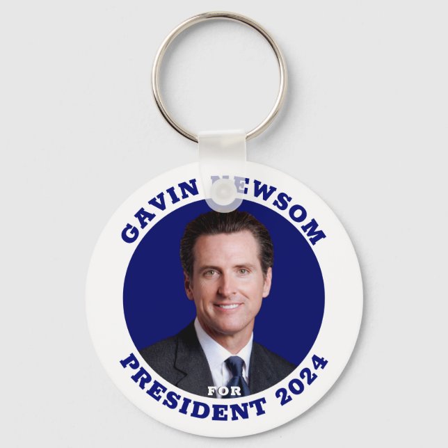 Gavin Newsom for President   Keychain (Front)