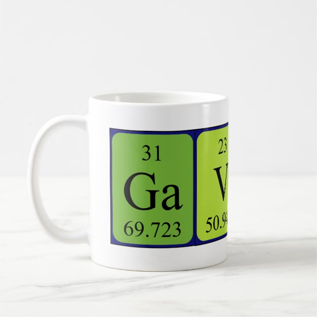 Gavin periodic table name mug (Left)