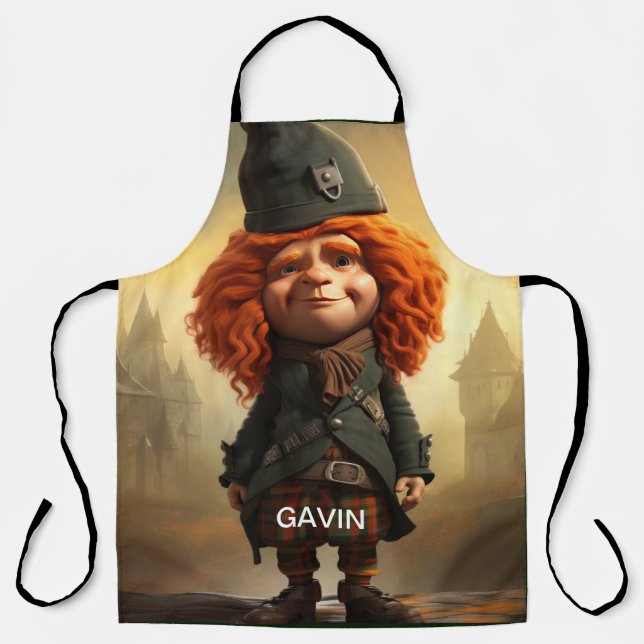 Gavin, The Wee Scottish Highlander Apron (Front)