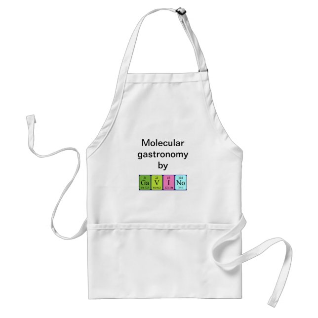 Gavino periodic table name apron (Front)