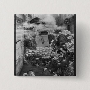 Gavroche Collecting Cartridges 2 Inch Square Button