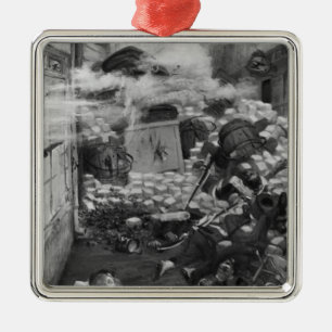 Gavroche Collecting Cartridges Metal Ornament