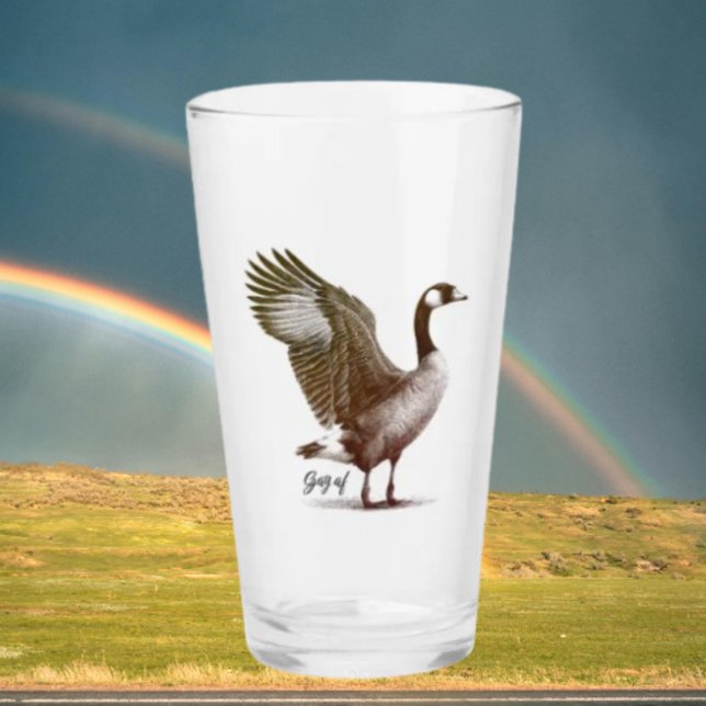 Gay AF Canadian Goose Glass (Creator Uploaded)