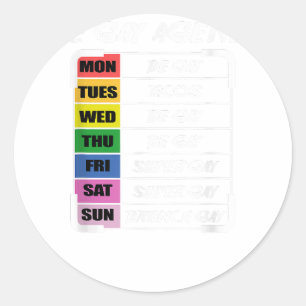 Gay agenda Gay Or Lesbian Classic Round Sticker