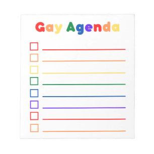 Gay Agenda Notepad