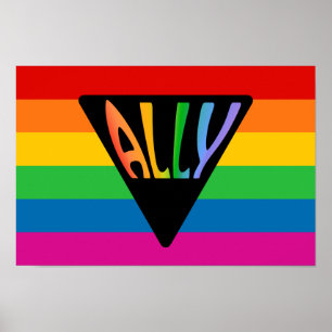 Gay Ally Triangle Poster