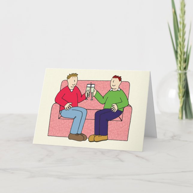 Gay Anniversary Congratulations Card (Front)