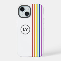 Gay Arc-en-ciel bandes de drapeau Initiales person
