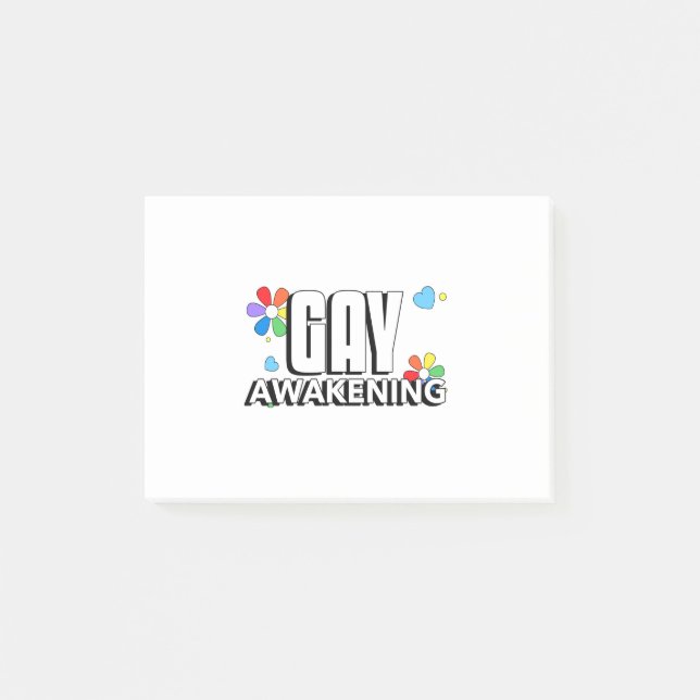 Gay Awakening Post-it Notes (Front)