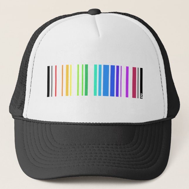 Gay Barcode Trucker Hat (Front)