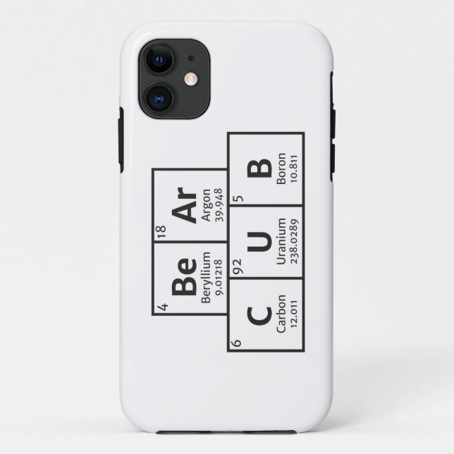 Gay Bear Cub Elements iPhone Case (Back)