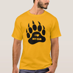 GAY Bear I Heart my Cub Bear Paw T-Shirt