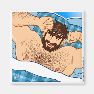 GAY BEAR MAGNET - BONJOUR !