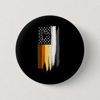 Gay Bear Painted Stars and Stripes 2 Inch Round Button