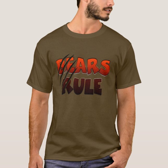 Gay Bear Pride Bears Rule T-Shirt (Front)