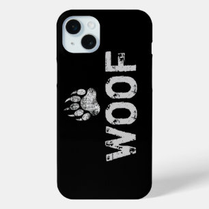Gay Bear Pride distressed Bear Paw WOOF iPhone 15 Mini Case