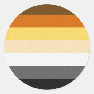 Gay Bear Pride Flag Classic Round Sticker