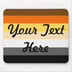 Gay Bear Pride Flag Mouse Pad