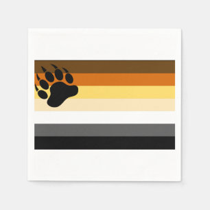Gay Bear Pride Flag Napkin