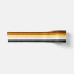 Gay Bear Pride Flag Satin Ribbon