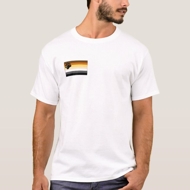 Gay Bear Pride Flag T-Shirt (Front)