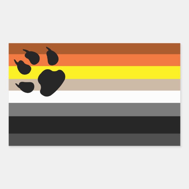 Gay bear pride sticker. sticker (Front)