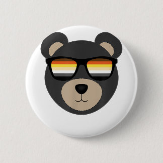 Gay Bear Sunglasses logo  2 Inch Round Button