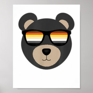 Gay Bear Sunglasses logo  Poster