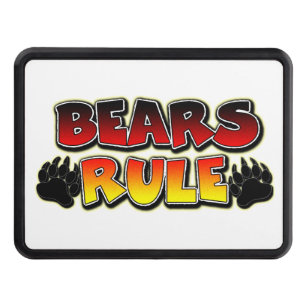 Gay Bears Rule Double Paw raised 3D effect Trailer Hitch Cover